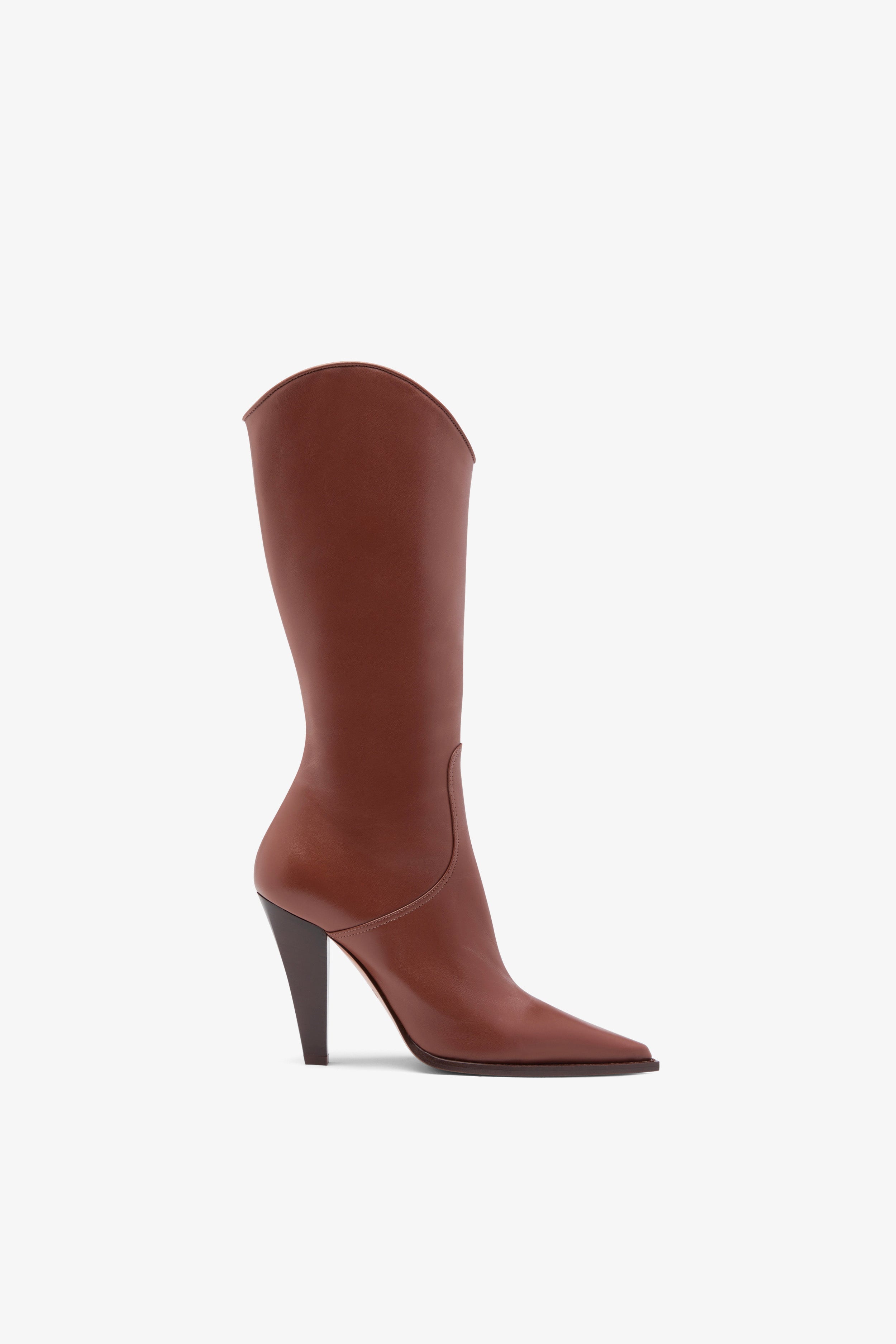 Brown Leather Boot