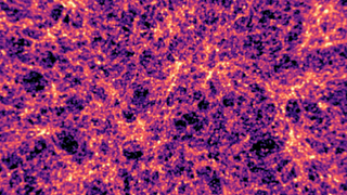 A simulation of dark energy in the universe obtained using AI