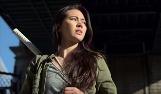 Colleen Wing with sword on iron fist