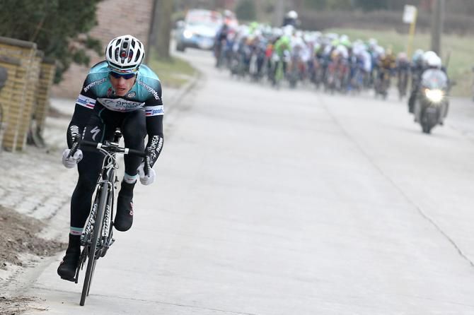 Sylvain Chavanel (Omega Pharma-Quick Step) launches a move