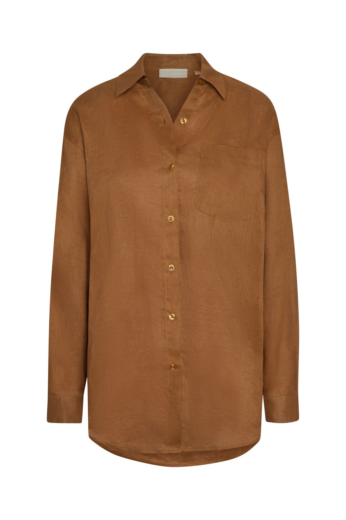 La Jolla Shirt - Caramel Linen - Caramel Linen / P
