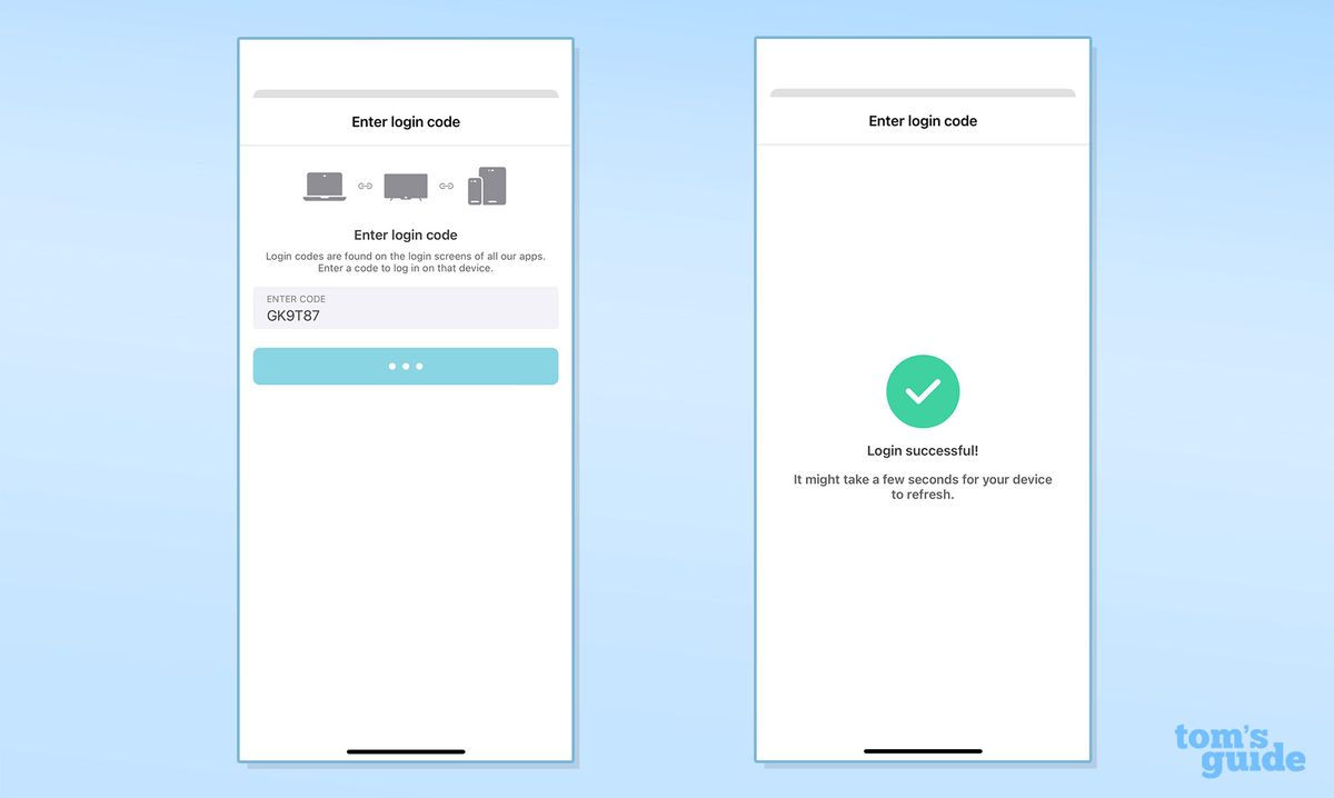 Surfshark authentication page for Fire Stick