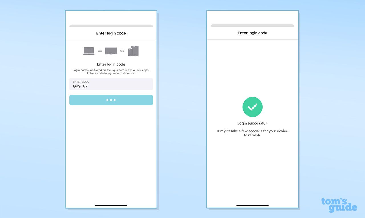 Surfshark authentication page for Fire Stick