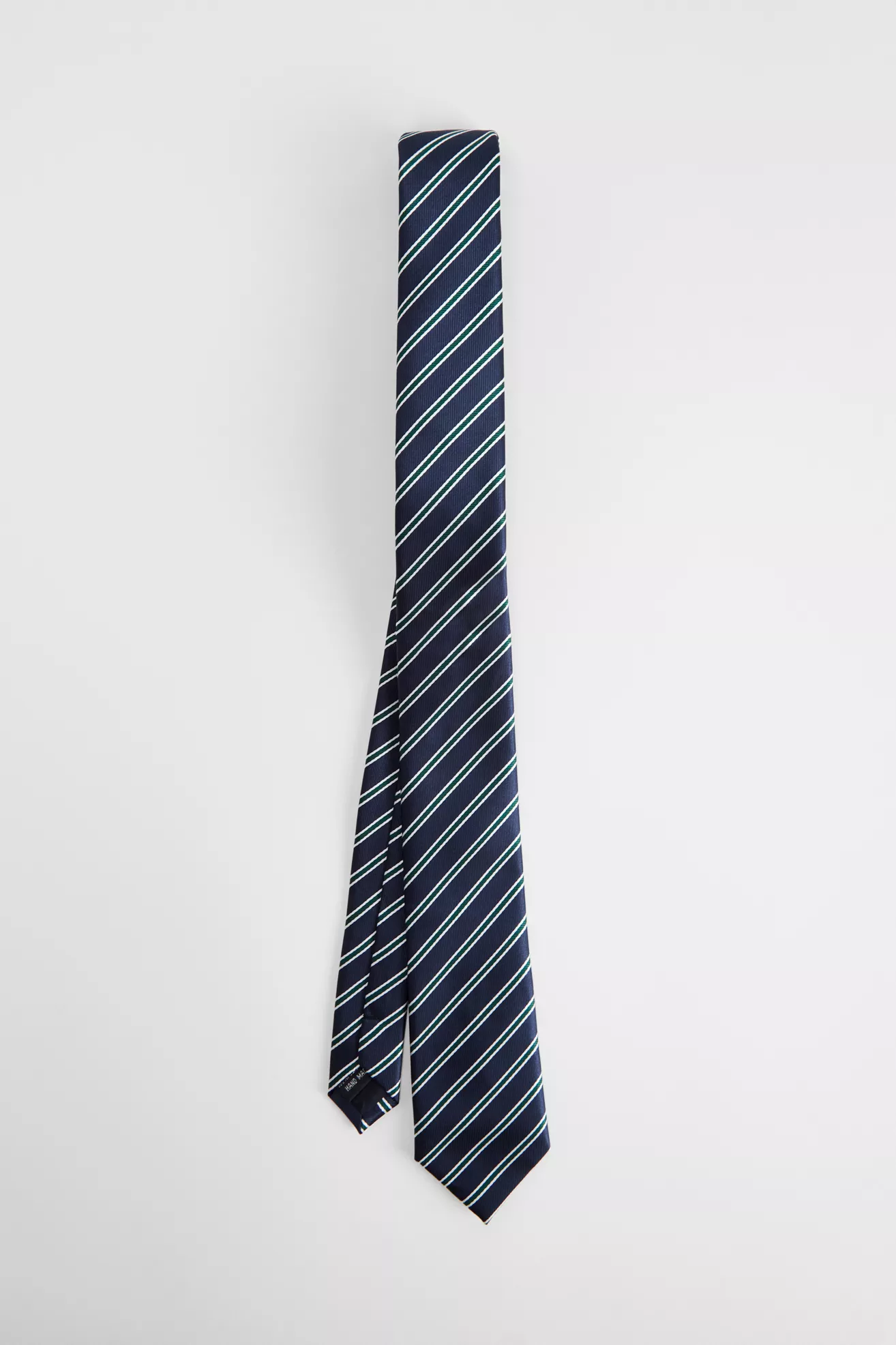 Uo Navy &amp; Green Striped Tie
