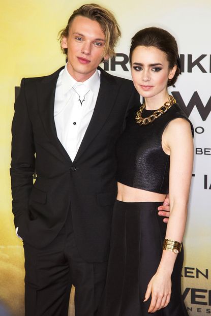 Lily Collins - Jamie Campbell Bower - Mortal Instruments Berlin premiere - Marie Claire - Marie Claire UK