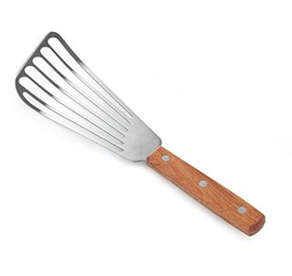 New Star Foodservice 43068 Wood Handle Fish Spatula, 6.5