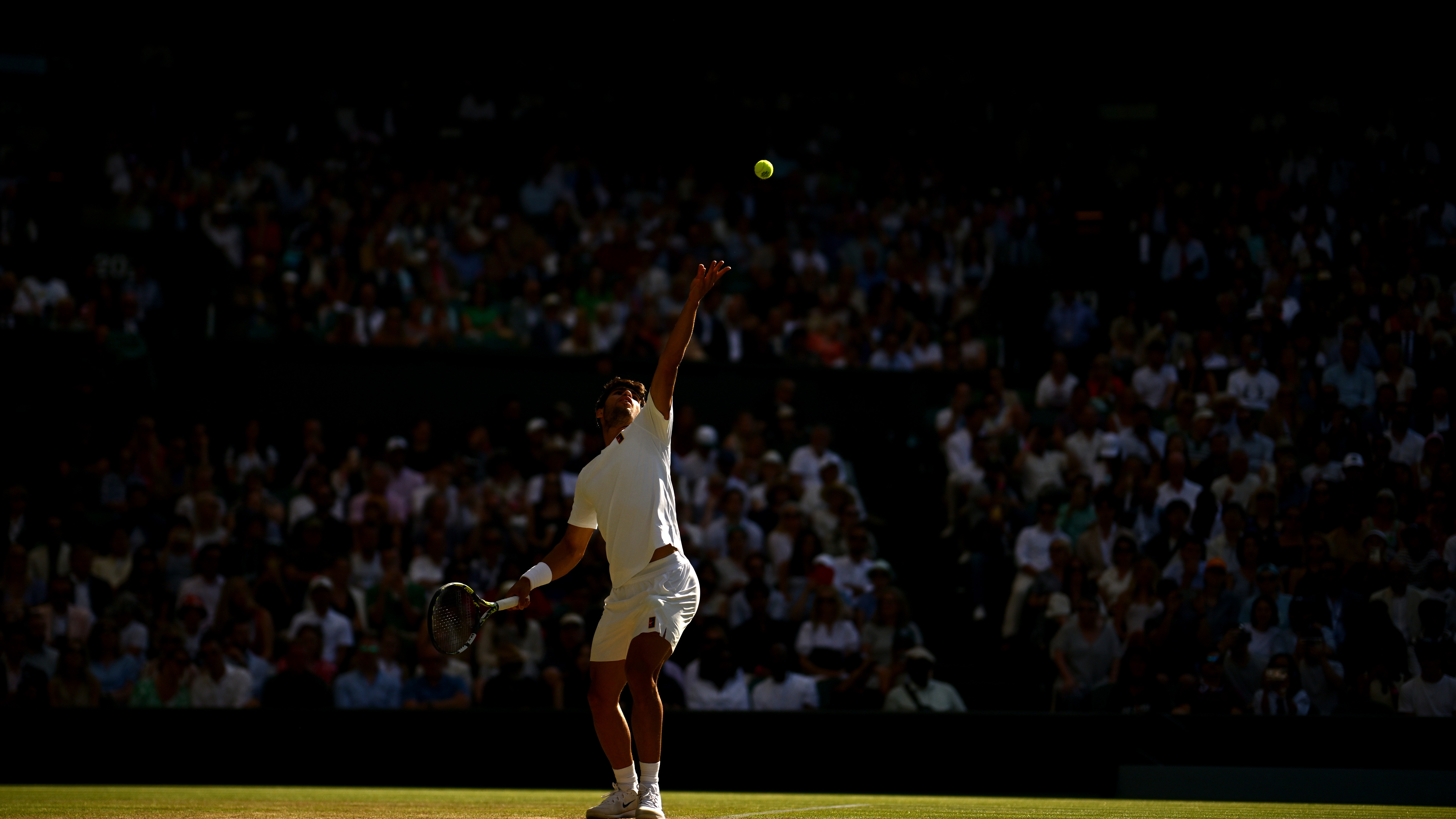 Carlos Alcaraz at Wimbledon 2025