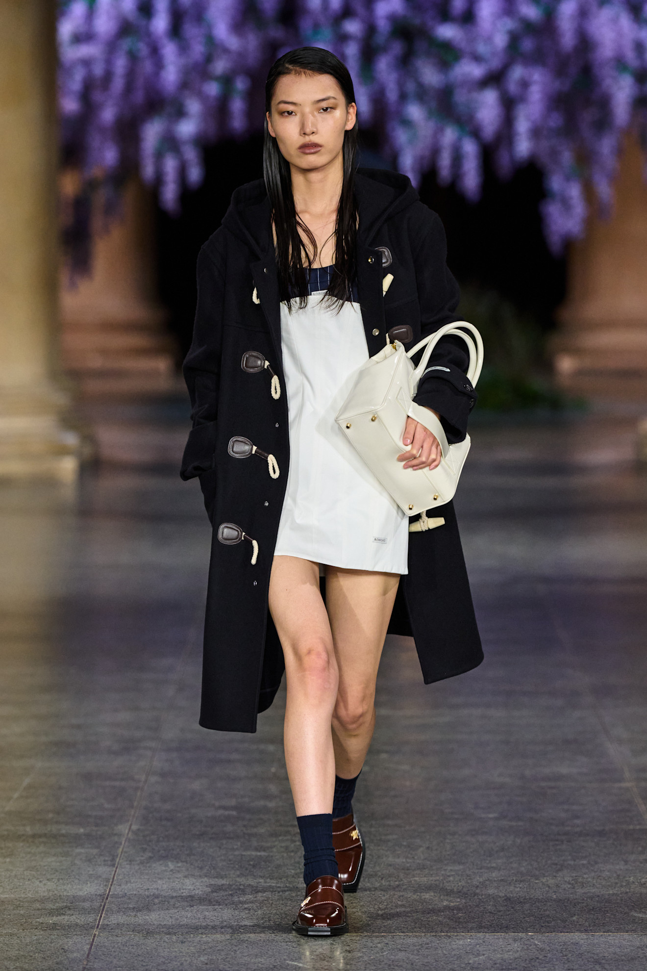 An image of the fanciful flat trend on Mithridate autumn/winter 2026 runway from London Fashion Week.