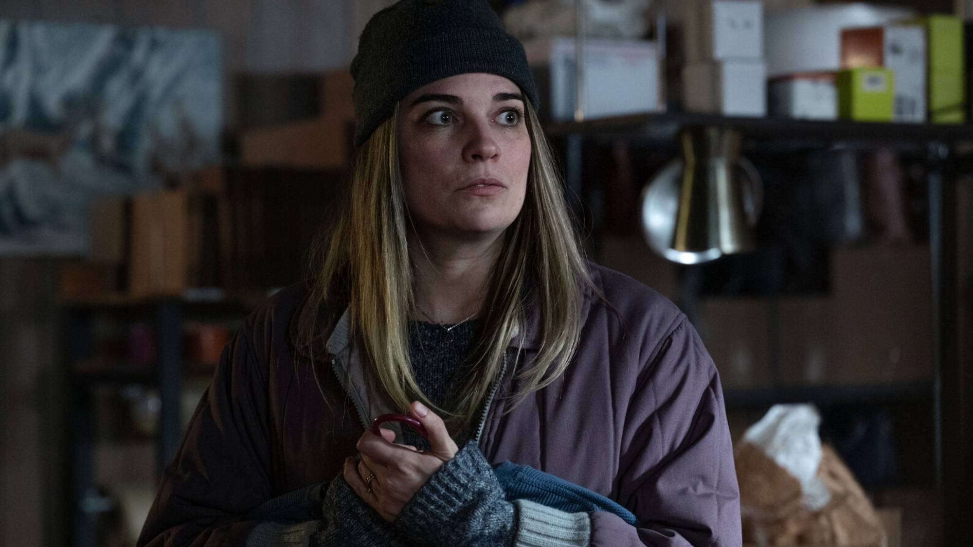 Annie Murphy as Allison Devine McRoberts in "Kevin Can F**k Himself"
