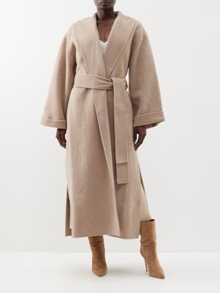 Trullem wool wrap coat