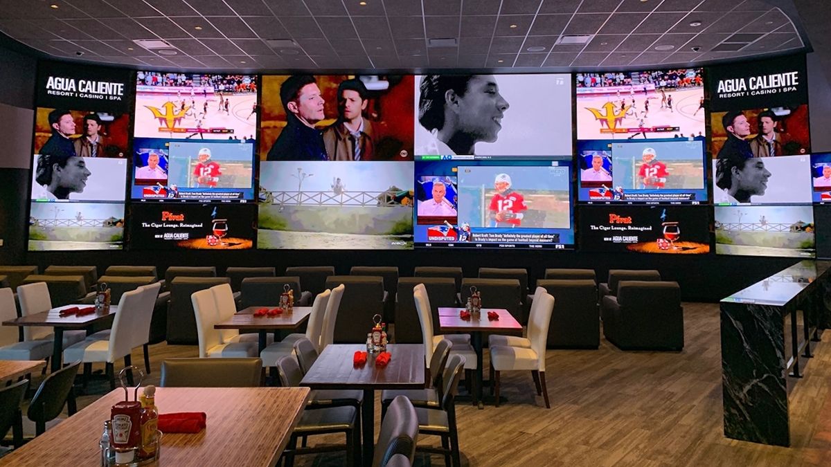 Agua Caliente Casino Resort Spa in Rancho Mirage, CA recently installed 2,300 square feet of LED displays in its 360 Sports bar and restaurant.