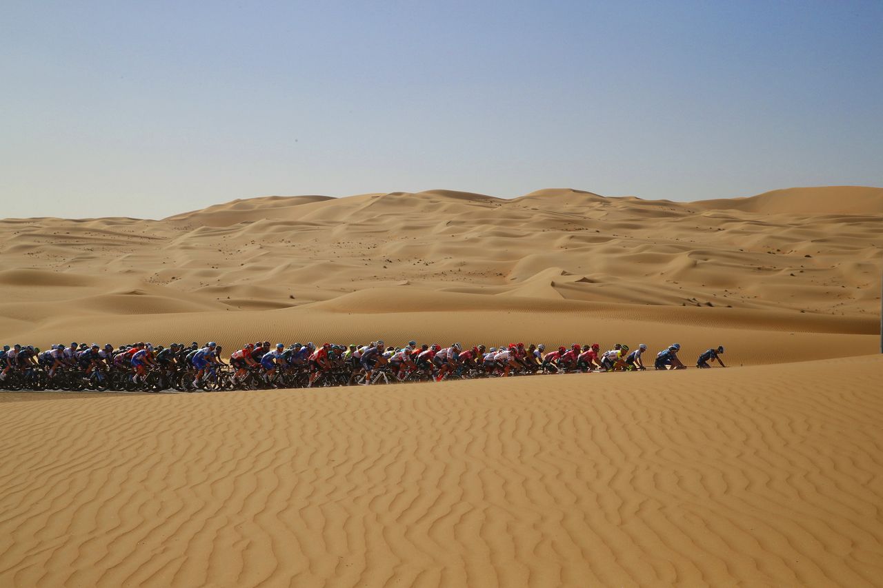 UAE Tour 2022 4th Edition 1st stage Madinat Zayed Madinat Zayed 185 km 20022022 Scenery photo Luca BettiniSprintCyclingAgency2022