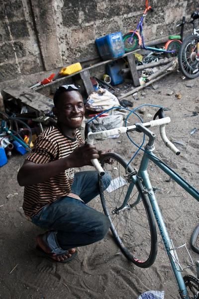 Abou - your cheerful neighborhood bike mechanic.
