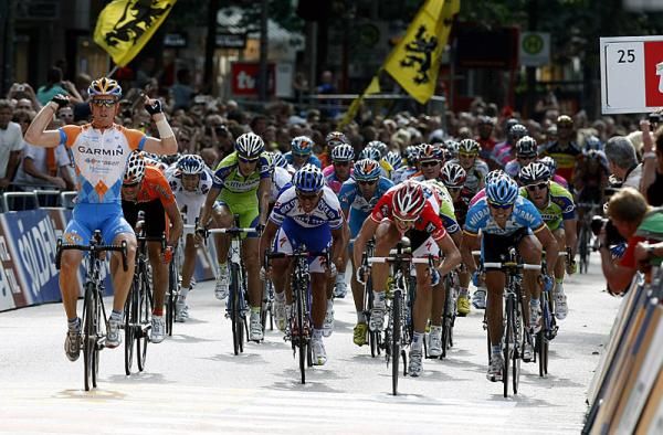 Tyler Farrar (Garmin-Slipstream) wins the 2009 Vattenfall Cyclassics.