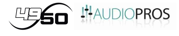 The logos of AudioPros and 4950 Marketing which joined on with AVL Media Group. 