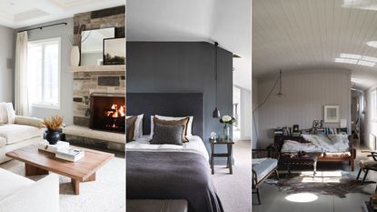 gray living room, gray bedroom, gray living room