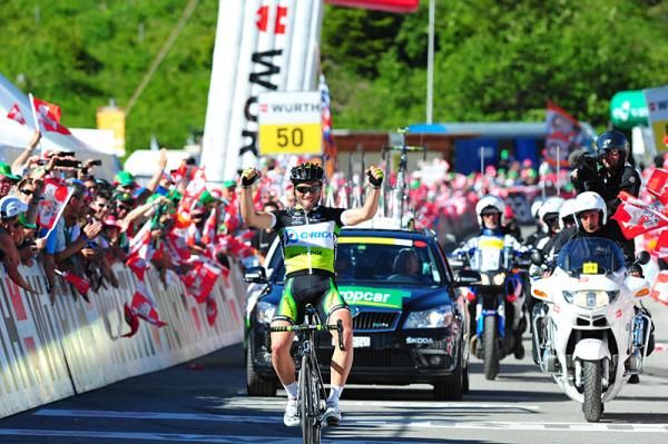 Michael Albasini (Orica-GreenEdge) enjoys his stage 8 win