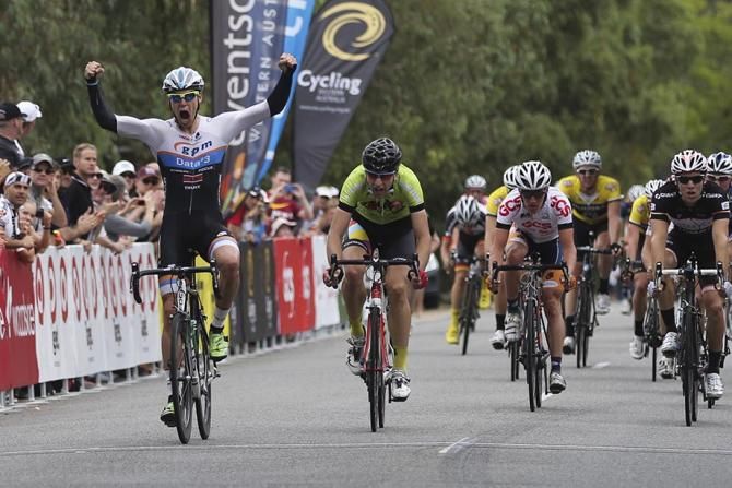 Scotty Law (GPM-Data#3) gets the win ahead of Van Der Ploeg (search2retain-health) and Alex Smyth (Satalyst-Giant)