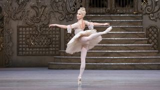 Ballet dancer performing as the Sugar Plum Fairy in The Nutcracker Reworked