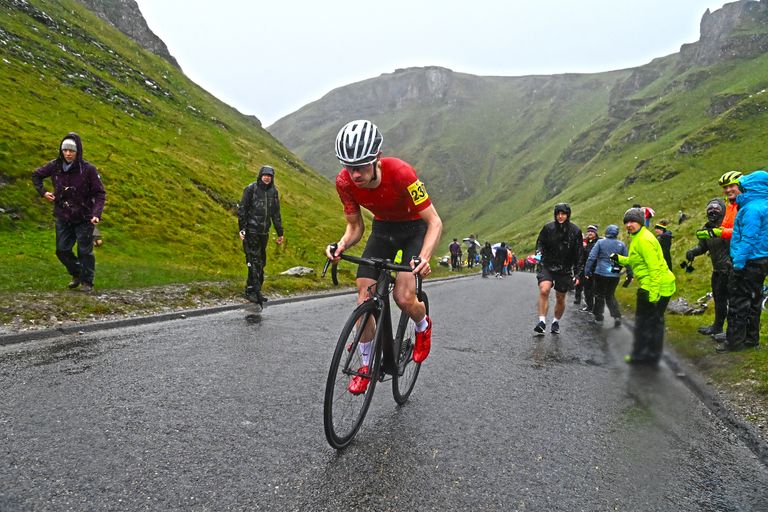 Tom Bell competing in the 2021 National Hill-Climb Championships