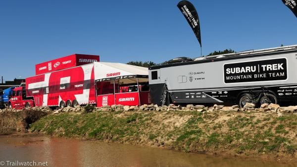 You know it is a UCI Cat. 1 event when all the big rigs show up