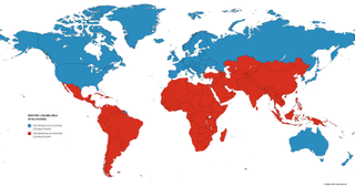 A global map shows Global South countries in red.