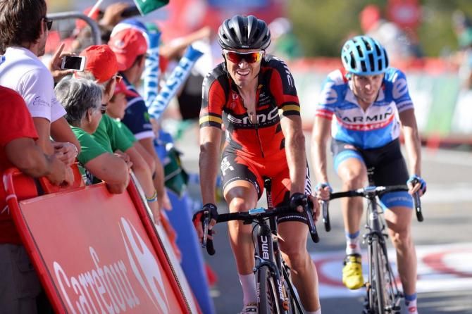 Samuel S&aacute;nchez (BMC) crosses the line