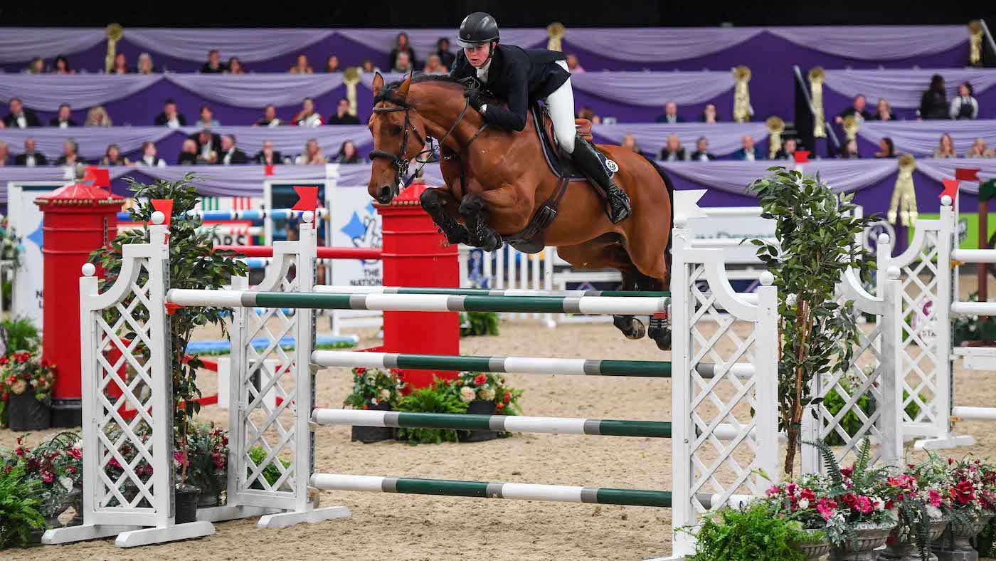 Harry Charles and Stardust win the HOYS grand prix