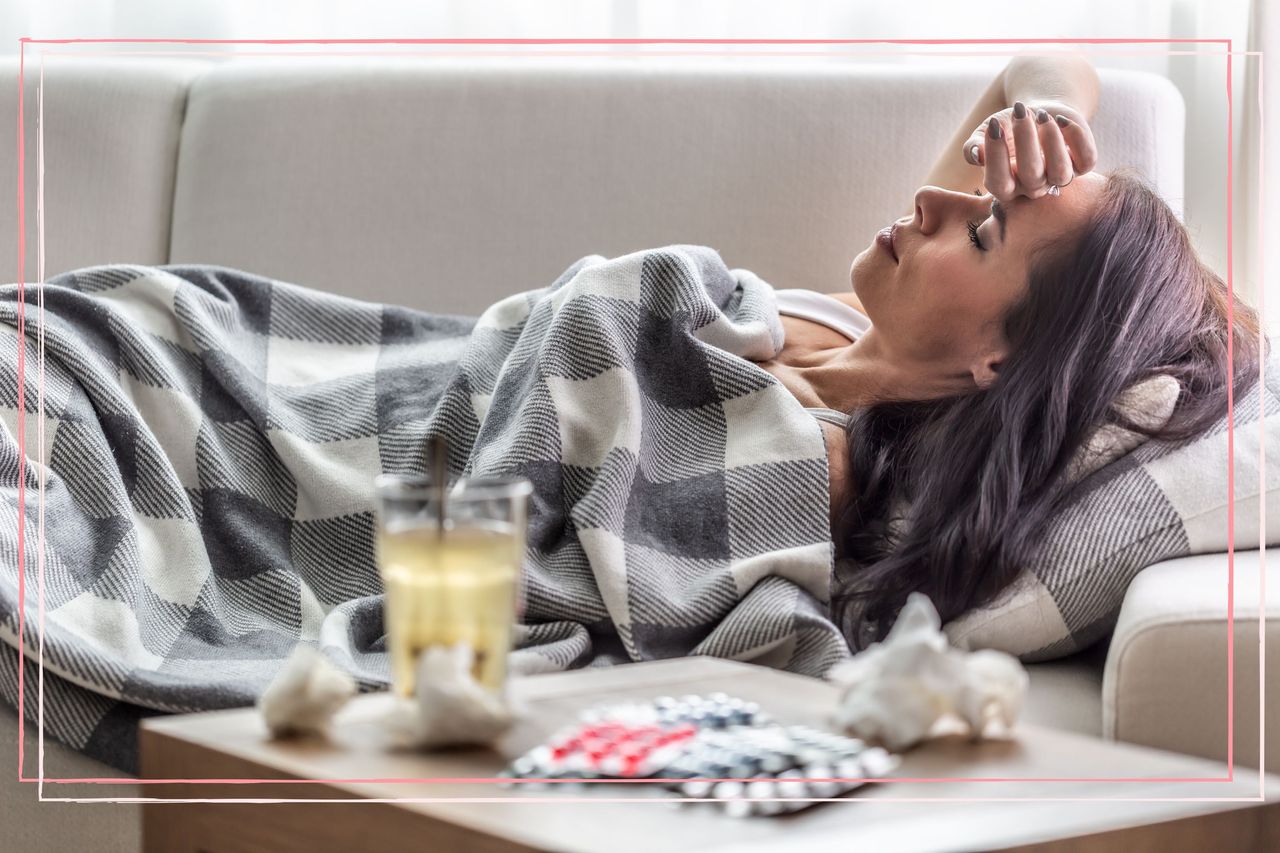 Woman with flu who needs natural flu remedies