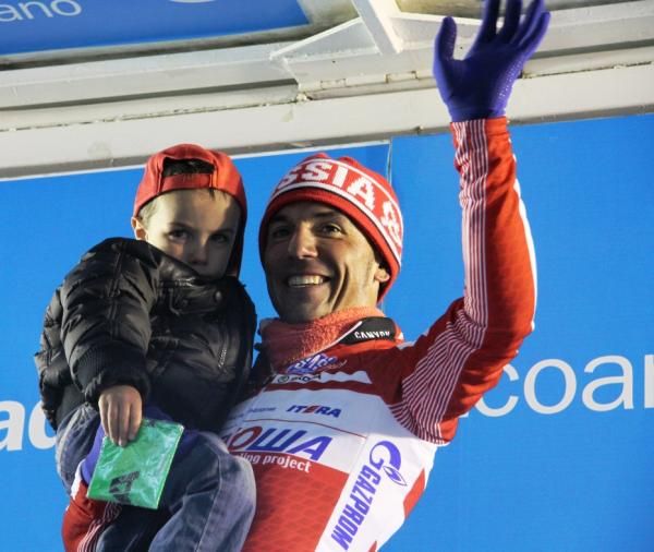 Joaquim Rodriguez Oliver (Katusha Team) on the podium