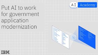 Put AI to work for government application modernization