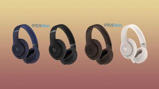 Beats Studio Pro headphones in various colors