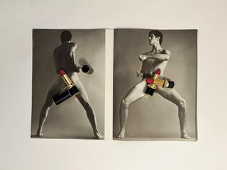 Male nudes and lipsticks, in Silvia Prada artworks
