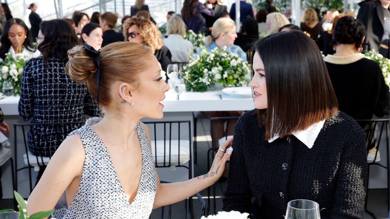 Ariana Grande and Selena Gomez attend the Academy Women&#039;s Luncheon presented by CHANEL