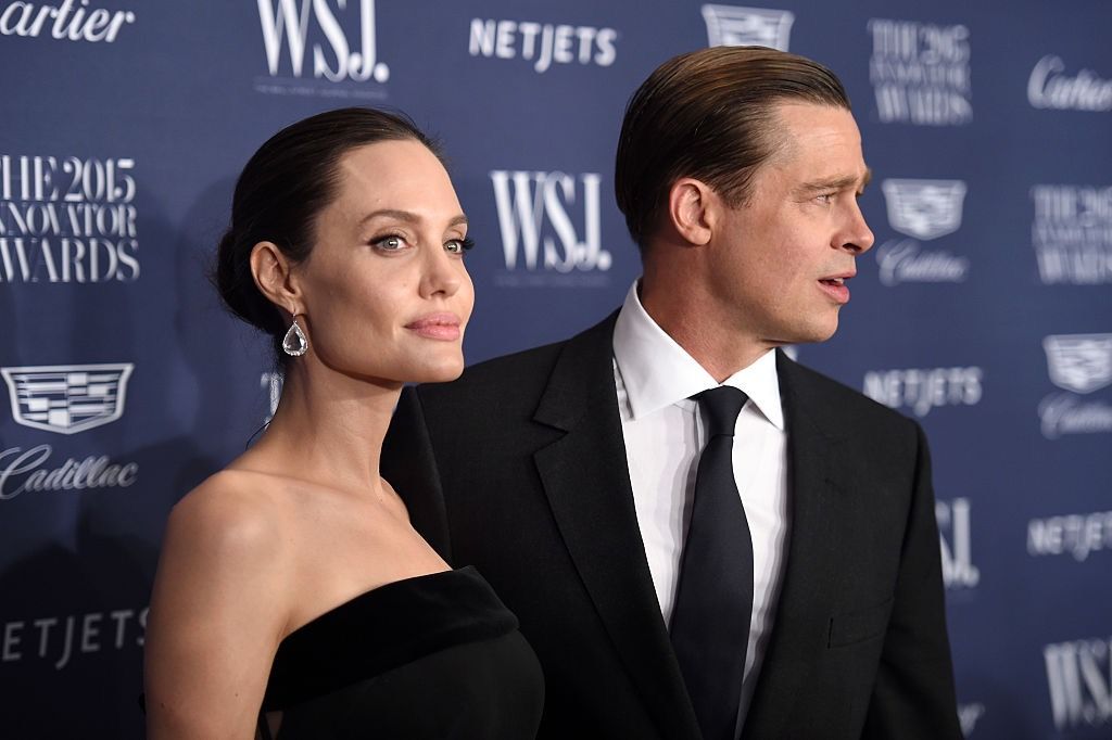 Angelina Jolie Pitt and Brad Pitt attend the WSJ Magazine 2015 Innovator Awards at the Museum of Modern Art on Nov. 4, 2015 in New York City. 