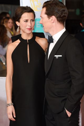 Benedict Cumberbatch and Sophie Hunter at The BAFTA Awards 2015
