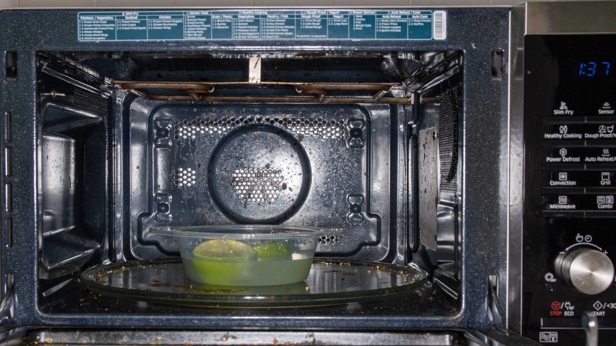 Here's how to clean a microwave Tom's Guide