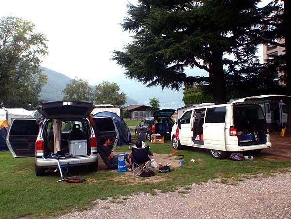 A camping holiday