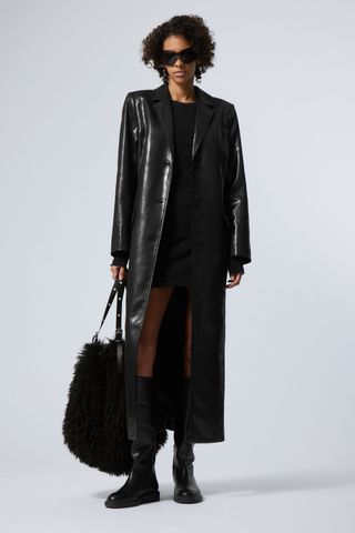 Nancy Faux Leather Coat