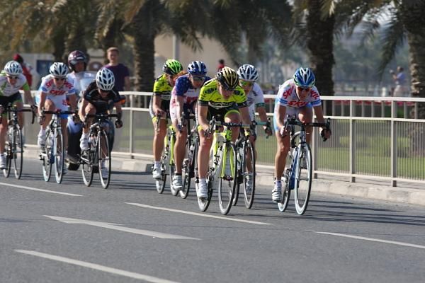 The break never really got out of sight of the bunch, despite working well together