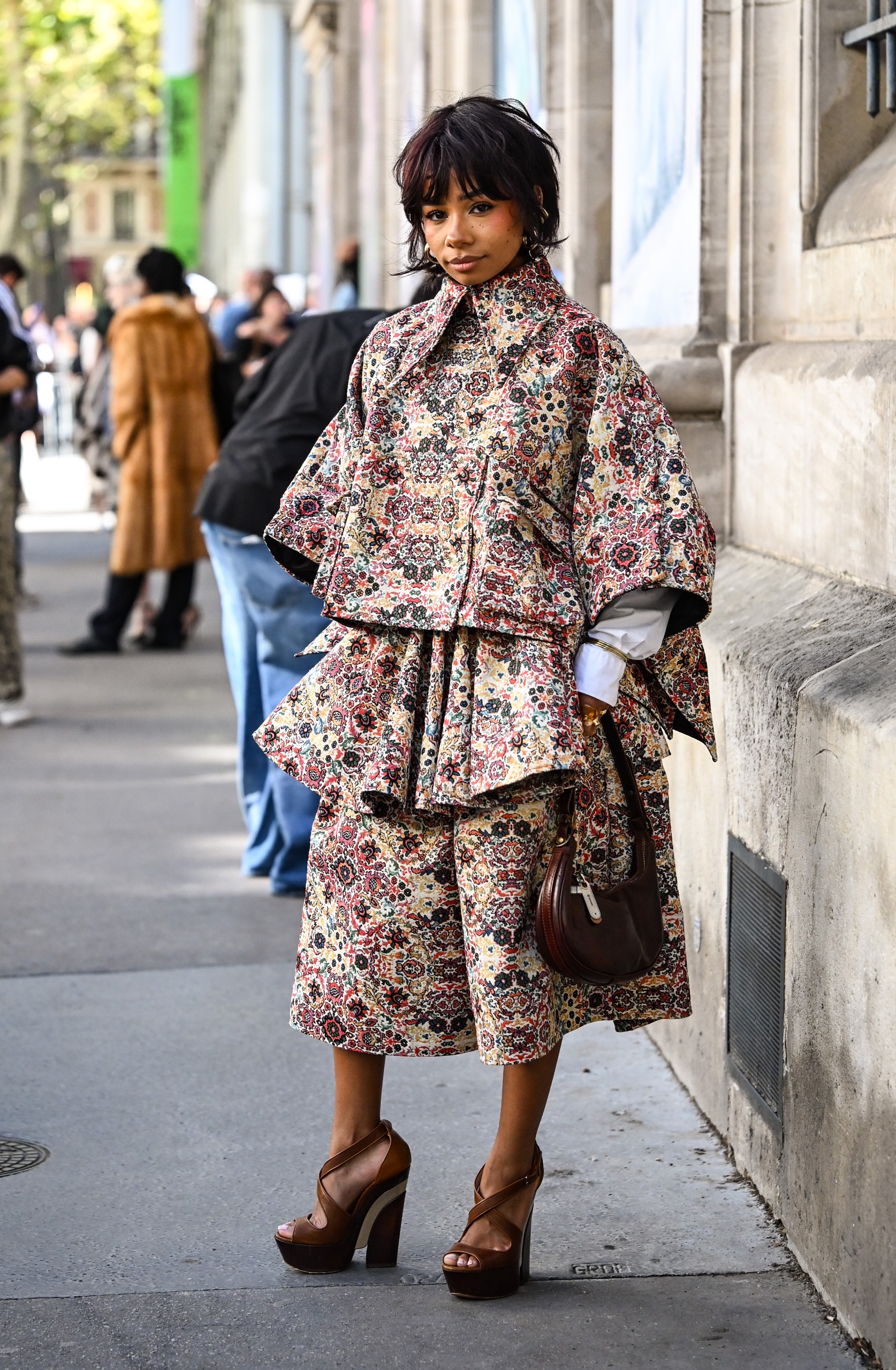 French girls wearing daring pants at Paris Fashion Week Spring/Summer 2027