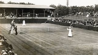 Women's Lawn Tennis Championship at Wimbledon, 1900.