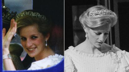 princess diana tiara hair