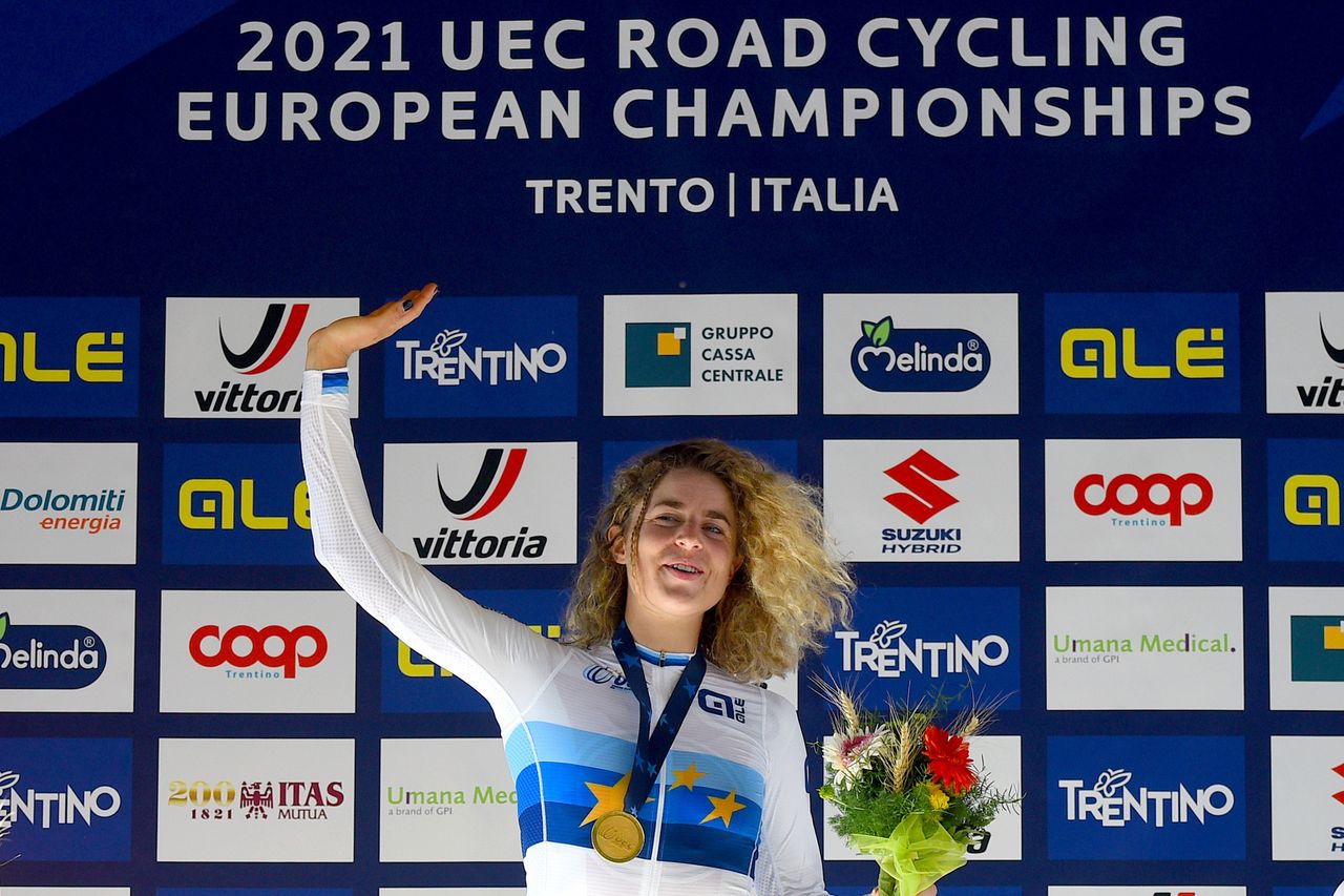2021 UEC Road European Championships Trento Elite Womens Individual Time Trial 224 km 09092021 Marien Reusser Switzerland photo Dario BelingheriBettiniPhoto2021