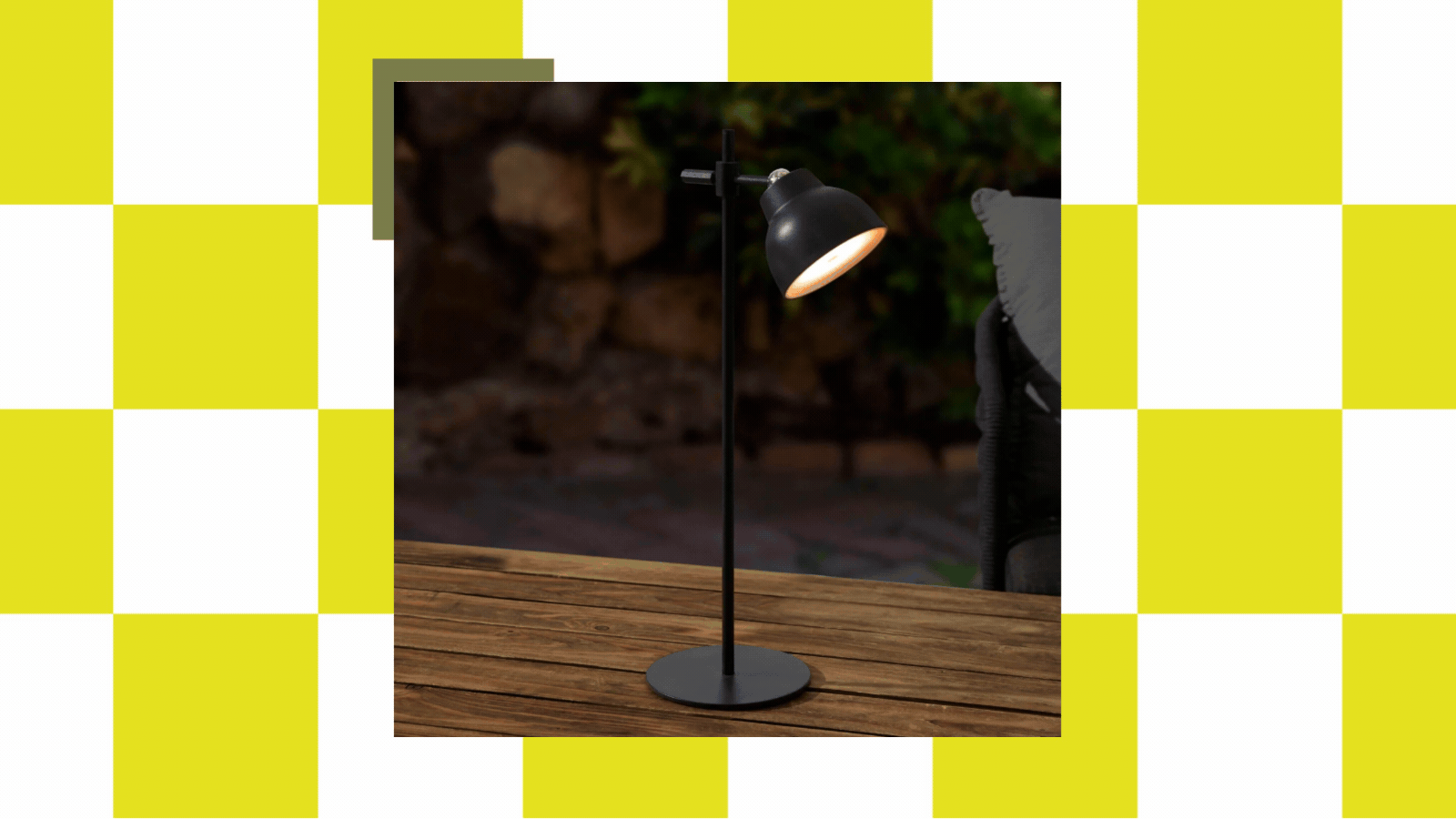 Dusk Atticus 4-in-1 Rechargeable Light on at night in each style in a gif format