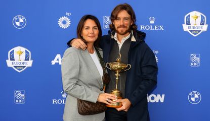 Fleetwood and his wife with the Ryder Cup