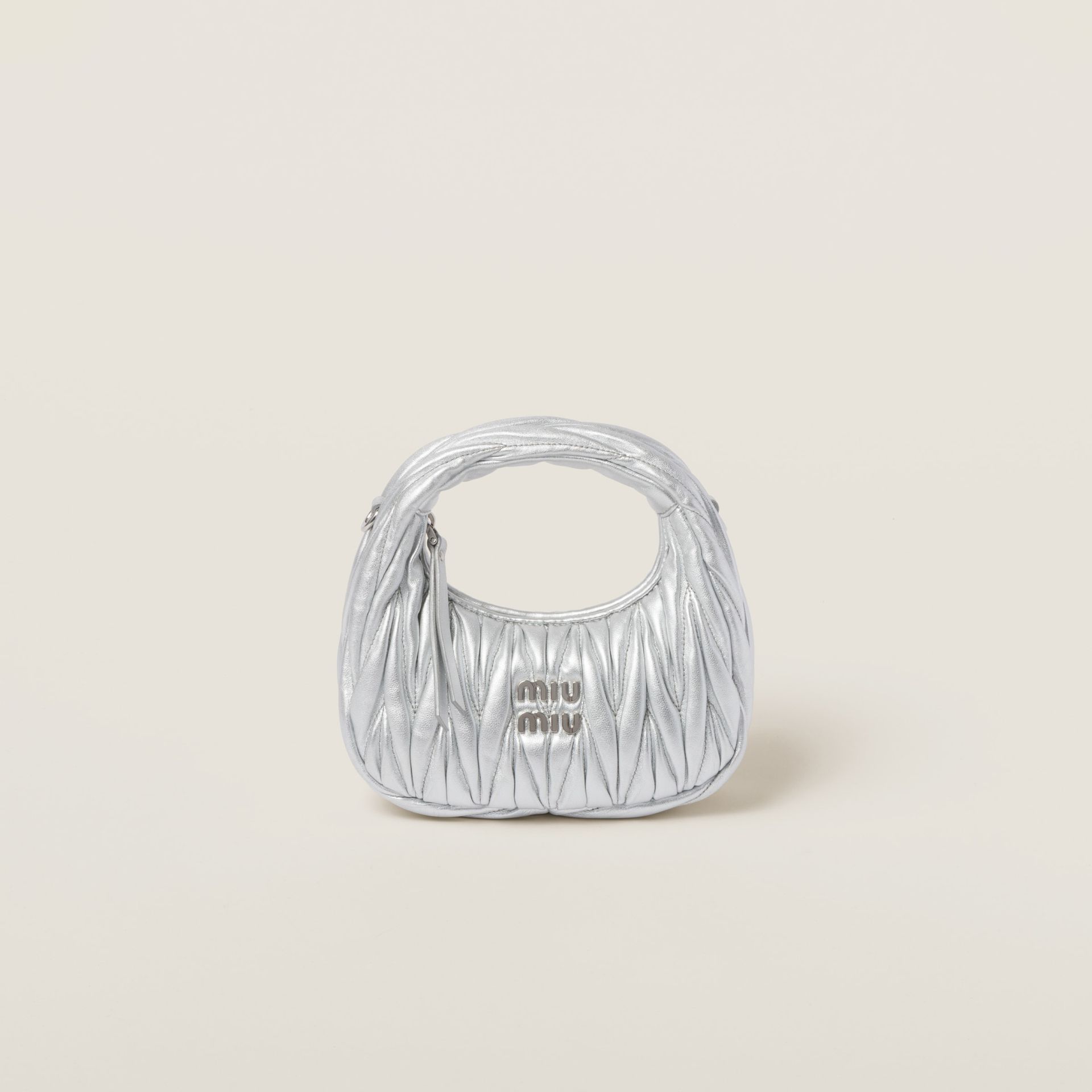 Wander Matelass&eacute; Nappa Leather Hobo Mini-Bag