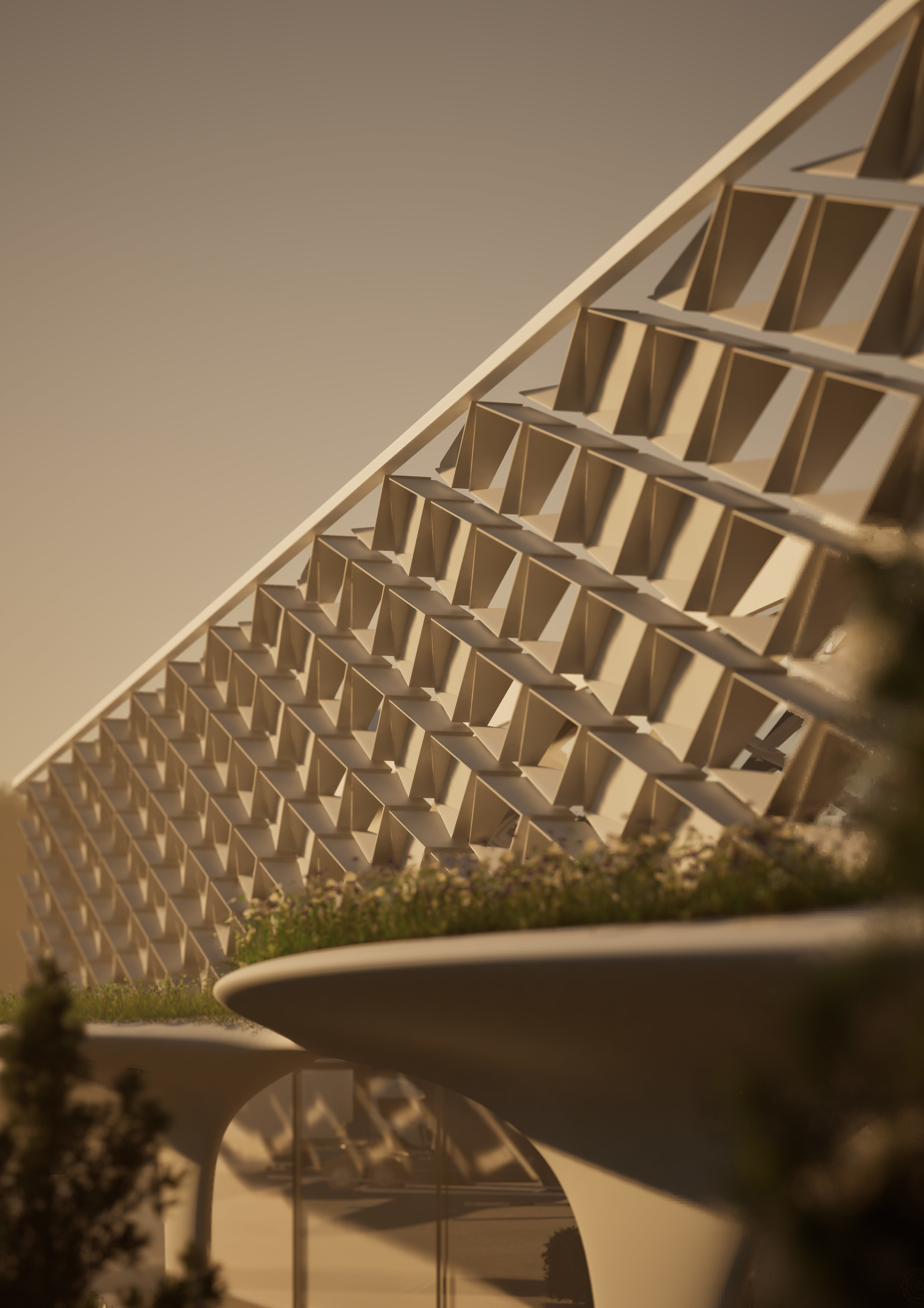 Render of the LeShuttle terminal redesign by Hollaway Studio