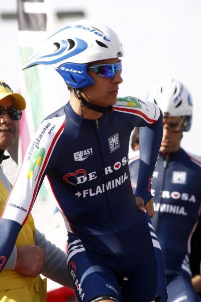 Stefano Borchi (De Rosa - Ceramica Flaminia) before the start