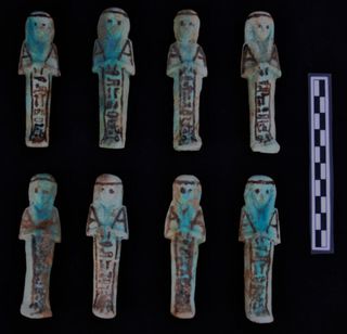 terrace of the great god faience shabtis